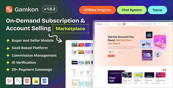 Gamkon - On-Demand Subscription-Based Digital ID Marketplace